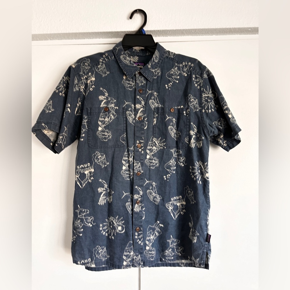 PATAGONIA Men’s Hemp Mens Medium Button down T-Shirt